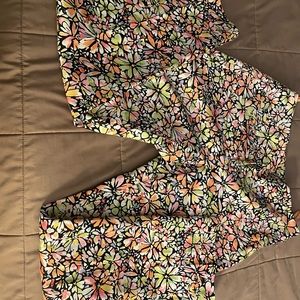 Rafael new tag straight leg ankle print waist31 lenght36 croch27 open 14 slit